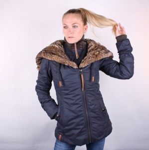 Naketano Blue Freemason IV Coat Large NWT